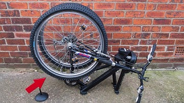 Homemade folding mountain bike conversion