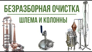 Система безразборной очистки шлема и колонны с насосом