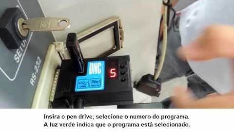 Receber programa no CNC do RGDNC ECO COMANDO SIEMENS