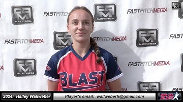 2024 Hailey Wallweber 4.0 GPA - Athletic Third Base & Shortstop Softball Skills Video - Norcal Blast