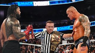 Randy Orton Vs Roman Reigns Undisputed Championship Match Smackdown
