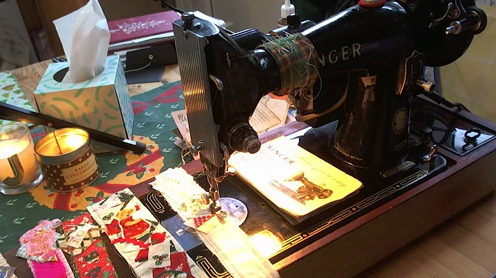 using my refurbished vintage singer sewing machine...