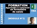 VBA - Formation : Formulaire de Saisie (Module 3)