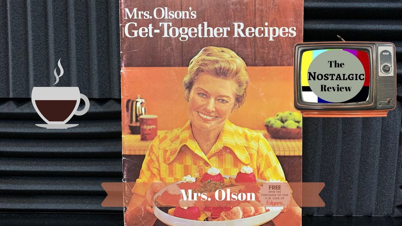 Nostalgic Review Mrs. Olson's Get Together Recipes Folger's Coffee