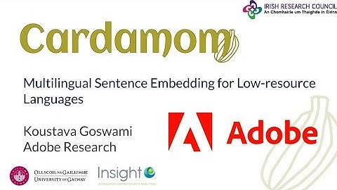 Multilingual Sentence Embedding for Low-resource Languages - Koustava Goswami