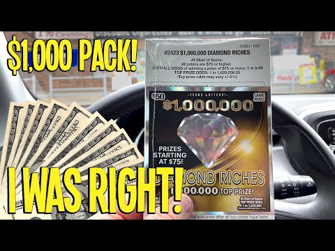 I spent $1,000 on a Full Pack of $50 LOTTERY TICKETS!!