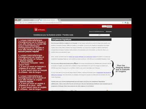 Comment soumettre la demande en ligne - Programme d'échange national et international uOttawa