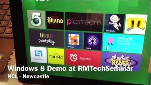 Microsoft Windows 8 Tablet Demo
