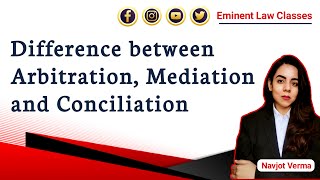 Arbitration | Mediation | Conciliation | Difference between Arbitration, Mediation and Conciliation
