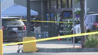 Police were investigating a fatal officer-involved shooting at walmart
in san leandro.