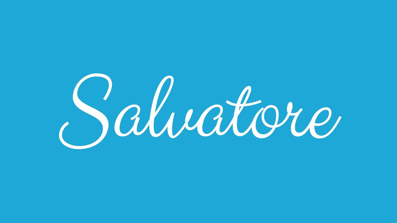 Learn how to Sign the Name Salvatore Stylishly in Cursive Writing YouTube Learn how to Sign the Name Salvatore Stylishly in Cursive Writing YouTube