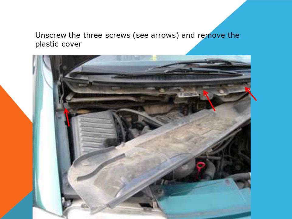 How to replace the air cabin filter dust pollen filter on