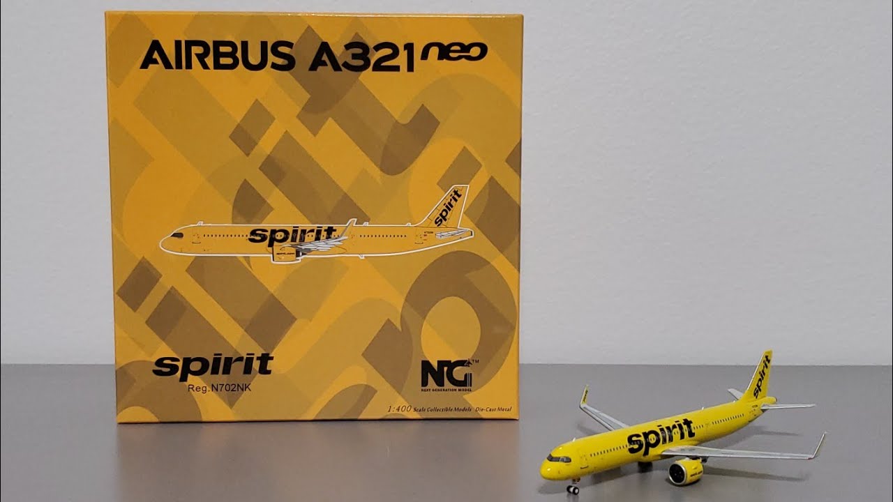 NG Model 1:400 Spirit Airlines A321NEO [N702NK] Model Airplane