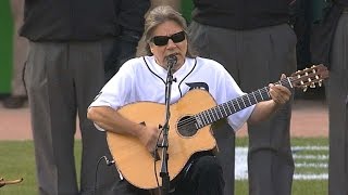 5/10/10: jose feliciano sings the national anthem in tribute to ernie
harwell, 42 years after being invited perform by tigers legend check
out http://...