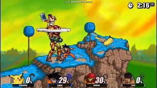 SUPER SMASH FLASH 2 CON GOKU