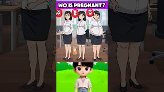 Which woman is pregnant?👩⚕️🤔 #quiz #riddles #logicpuzzles #brainteasers #ytshorts #trending