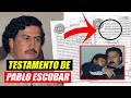 EL MULTIMILLONARIO TESTAMENTO DE PABLO ESCOBAR