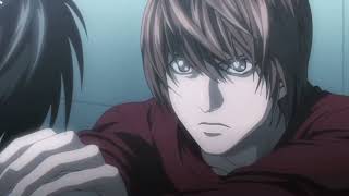 L roasts Light and light punches l and L kicks light at the same time (Death note) sub vs dub