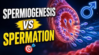 Spermiogenesis vs Spermiation Explained | Spermatogenesis Process, Differences & Easy Memory Trick 🧬