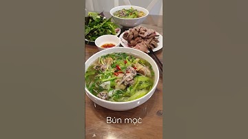 Cách làm bún mọc móng giò ăn sáng ở nhà