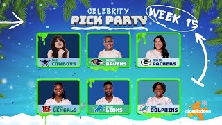 Celebrity Pick Party: Nickelodeon Slimetime Team vs. Gayle | 'NFL Slimetime'