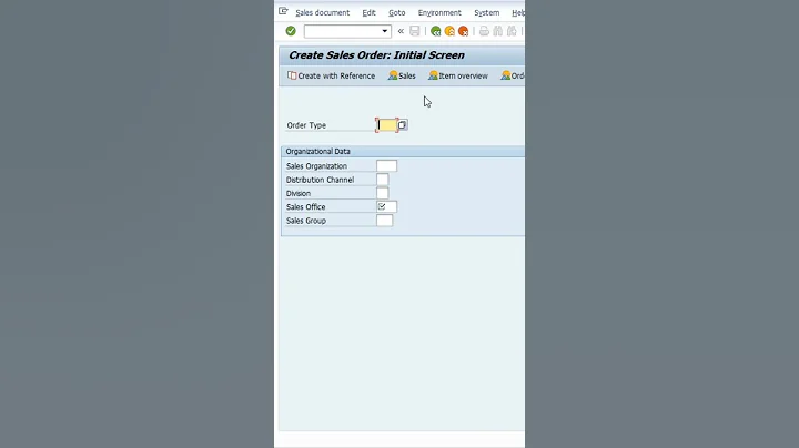 SAP SD Sales order creation VA01