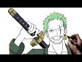 How to Draw Zoro | Step by Step | One Piece