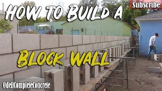 How to Build & Setup a Block Wall DIY Part 4