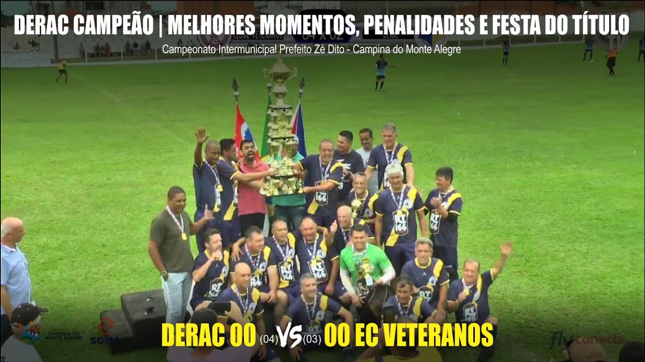 Derac DERAC CAMPEÃO | MELHORES MOMENTOS, PENALIDADES E FESTA DO TÍTULO ...