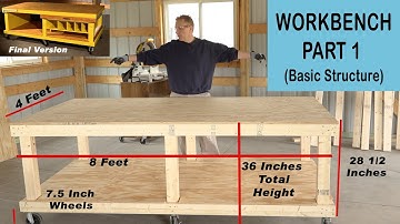 Ultimate DIY Workbench Build | Part 1: Mobile, Heavy-Duty, and Easy to Make!