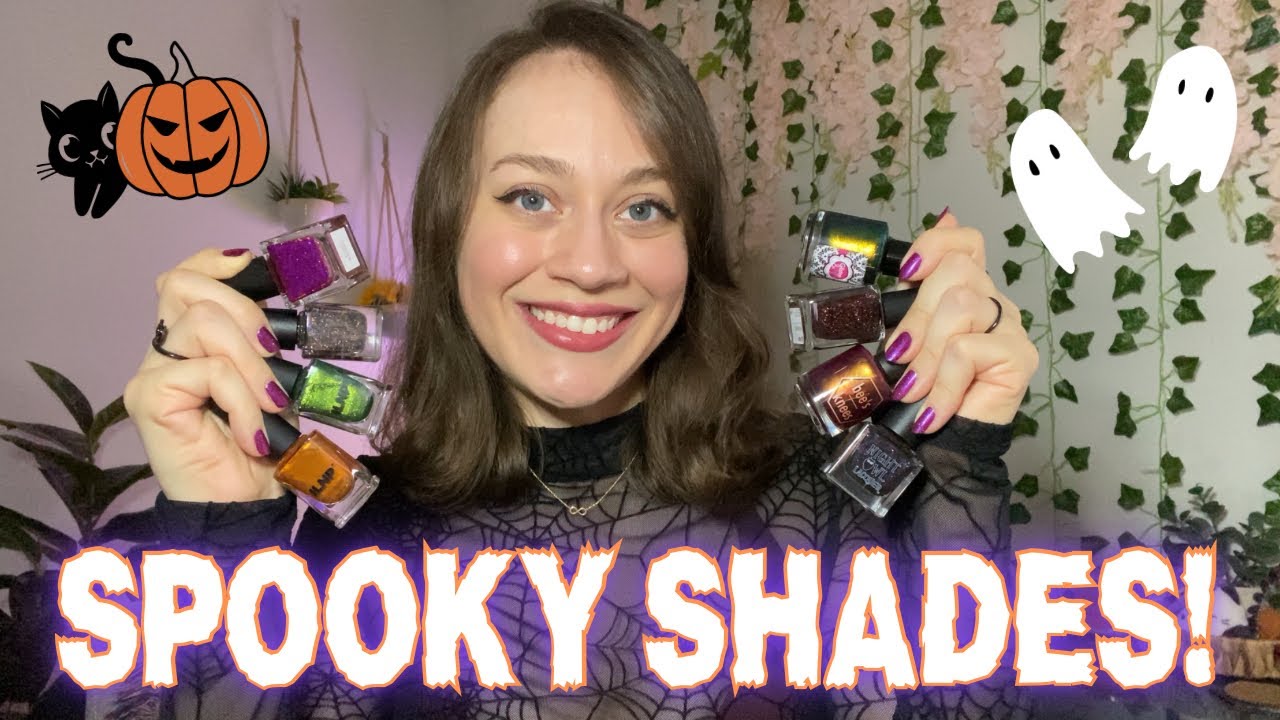 My Favorite HALLOWEEN Nail Polishes! 🎃👻 So Spooky, but also Sparkly 💅🏼✨