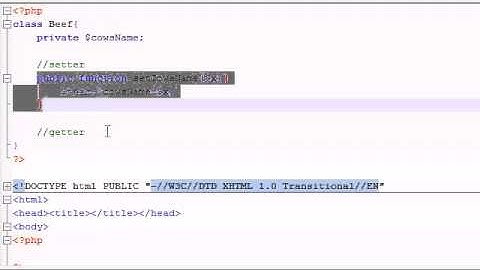 PHP Tutorial -- 39 -- Setters and Getters