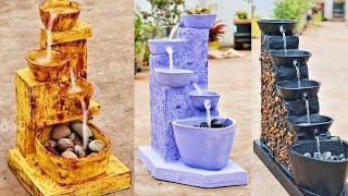 Cemented Craft - Amazing 3 Best Homemade Indoor Strongest Waterfall Fountains | Cemented Life Hacks