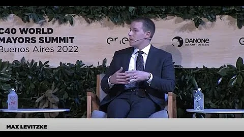 Solar One's Max Levitzke at the C40 World Mayors Summit 2022