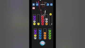 Lv 66 Ball Sort Puzzle - Color Game / 顏色分類遊戲 / ボールソーティングパズル (Guru Game)  #ballsortpuzzle