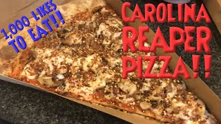 Carolina Reaper, Ghost Pepper, Scorpion, Habanero covered Pizza!!!