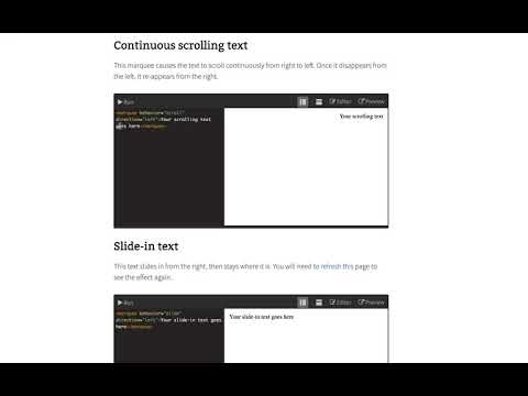 Free Code HTML Marquee Code