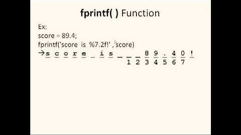 Octave Tutorial 17 - Advanced Input/Output, Part 1 (fprintf)