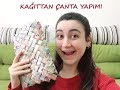 KAĞITTAN NASIL PORTFÖY ÇANTA YAPILIR-KARİKATÜR DERGİ- GERİ DÖNÜŞÜM-KENDİN YAP-DIY- HOW TO RECYCLE