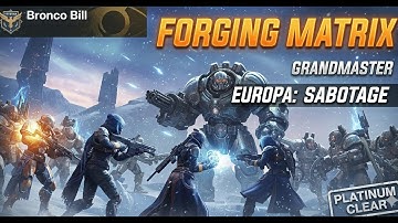 SABOTAGING THE SYSTEM: Forging Matrix Europa GM (3-Man Fireteam)