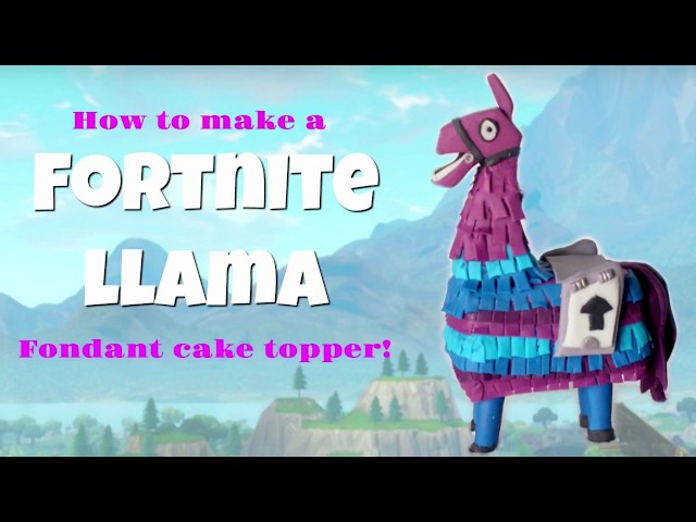 How to make a Fortnite llama fondant cake topper! - YouTube how-to-make-a-fortnite-llama-fondant-cake-topper-youtube