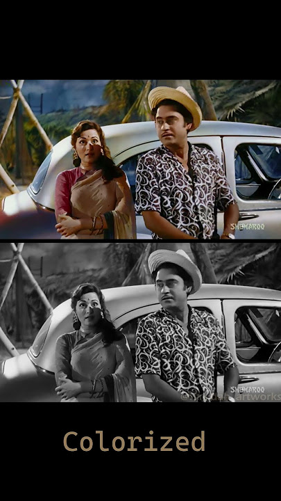 Colorized a shot from an old movie i like - 'Chalti ka naam gaadi'