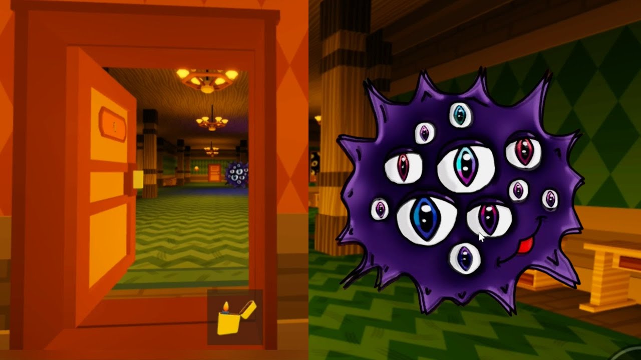 NEW MONSTER EYES IN DOORS BUT KAWAII! Roblox Doors YouTube