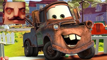 Hello Neighbor - My New Neighbor Cars Mater Act 2 Hole Gameplay Walkthrough