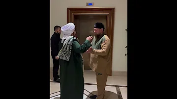 الرئيس الشيشاني المحب رمضان قديروف في وداع الحبيب عمر بن حفيظ 