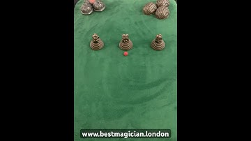 The 3 Shell Game with a red ball!