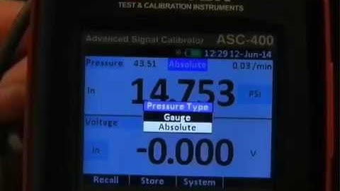 AMETEK How to use the ASC 400 process signal calibrator with APM CPF Series pressure modules