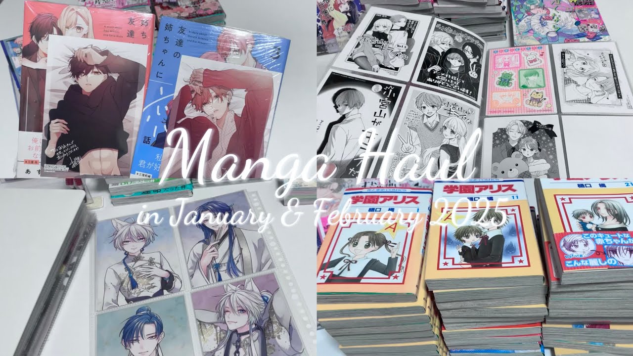最近の漫画購入品紹介＆開封🎧┊︎特典収納┊︎少女漫画・少年漫画┊︎作業動画