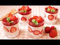 いちごココナッツミルクゼリーの作り方How to make strawberry and coconut milk jelly