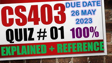 cs403 quiz 1 2023|cs403 quiz 1 solution 2023|cs403 quiz 1 spring 2023|#cs403 #quiz #quiz1 #2023